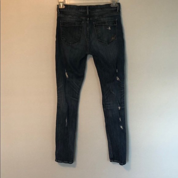 Express mid rise destroyed jeans -regular length - Picture 6 of 6
